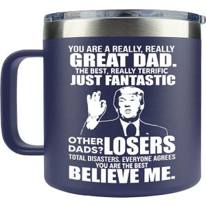 Christmas Gifts for Dad, Men - Gifts for Dad from Daughter, Son - Dads Birthday Gift Ideas, Happy Birthday gifts for Dads, Fathers - Best Dad Ever Gift, Present for dads, Fathers - 14 Oz dad Mug