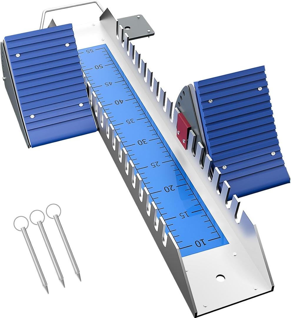 Multi-Function Lightning Starting Block Sprinter Pedals 6 Angle Adjustable Sprinter Track and Field Aluminum Suitable for Plastic Runway Cinder Track (25inch, Blue)