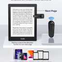 Kindle Holder with Remote Page Turner | Hands-Free Stand for Reading in Bed or Desk Compatible with Kindle Paperwhite, Oasis, iPad, iPhone, and More | Fits Devices from 4.5 to 10