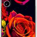 Case for Galaxy A36 5G,Beautiful Rose Drop Protection Shockproof Case TPU Full Body Protective Scratch-Resistant Cover for Samsung Galaxy A36 5G