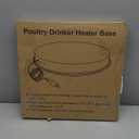 Chicken Water Heater, Chicken Waterer Heated Base for Metal Poultry Founts, Chicken Drinker Heater for Winter (110 Watt 11in Black)