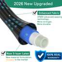 Expandable Garden Hose 100ft with 10 Function Nozzle, 2026 No Kink Water Hose 100 ft, Leak-proof Sturdy Brass Fittings, Durable 3750D Fabric, Lightweight, Flexible for Outdoor Watering, Car Washing