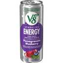 V8 +Energy Sparkling Pomegranate Blueberry Juice Energy Drink, 11.5 fl oz Can (12 Pack)
, BBD 09/98/2026