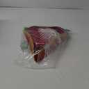 Liitrsh Tricorn Pirate Hat with Feather Buccaneer Colonial Tricorn Hat Adult Renaissance Halloween Costume Party (Dark Red, White)