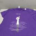 I'm Fine Like Hand Thumbs Up On Water Surface - I'm Fine T-Shirt (Purple, XXL)