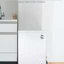 Commercial Cool 1.8 Cu. Ft. Compact Chest Freezer, Textured Finish, Deep Freezer for Frozen Food Storage, Removable Storage Basket, Mechanical Temperature Control, R600a Refrigerant, CCFW18, White
