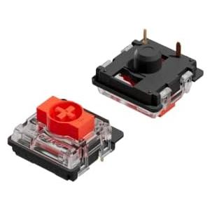 Gateron ks-27 Low Profile Key Switches for Mechanical Gaming Keyboards | Plate Mounted (Gateron Red, 90 Pcs)