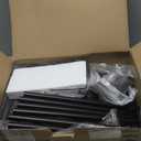 Consumest Corner Shower Caddy Standing - 3-Tier Stainless Steel Shower Organizer with Soap Holder and 4 Hooks, Large Capacity Corner Shelf Stand for Bathroom, Rest Room, Black