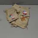 ARTLYMERS 24 Pack Christmas Jute Burlap Bags, Christmas Drawstring Gift Bags for Xmas Presents Holiday Party Favor Treats Candy, 6 Designs