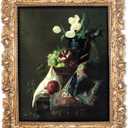 SIMON'S SHOP Gold Picture Frames 8x10 for Wall and Tabletop, Vintage Photo Frame with Rose Flower and Buds Carvings, Antique Picture Frame for 8 by 10 Prints