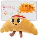 Flip & Pass the Croissant, Electronic Interactive Game, Hilarious Family Party Games for Kids Ages 3, 4-8+, Indoor/Outdoor Toys, 3 4 5 6 7 8 Year Old Girl & Boy Birthday Gift, Travel & Floor Fun