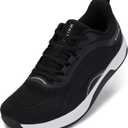 WHITIN Women's Wide Toe Box Road Running Shoe + Zero Drop (10, Black)