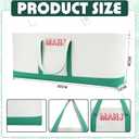 Mahjong Bag for Tiles and Racks Empty American Mahjong Tiles Carrying Tote 31.5 x 12 x 4 Inches Canvas Tile Games Accessories Gifts for Card Pushers Rack Mat Carrying (Case Only)(Green)
