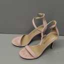 DREAM PAIRS Women's High Heels Flower Ankle Strap Stilettos Round Open Toe Dressy Sexy Sandals, Pink Size 7