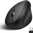 Perixx PERIMICE719 RightHanded Wireless Mini Vertical Mouse, 3 Level DPI