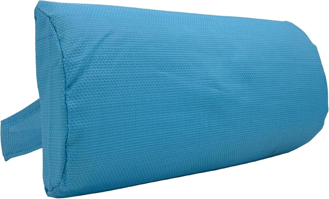 Ostlttyn Zero Gravity Chair Replacement Pillow Headrest with Elastic Band, Universal Soft Removable Padded Cushion Head Pillow, Light Blue, 14.3L' x 6.3W' x 2.3H'