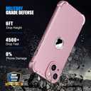ORETECH for iPhone 15 Plus Case iPhone 14 Plus Case, with [2 x Screen Protectors] [15 Ft Military Grade Drop Test] [Camera Protection] Shockproof Slim Thin iPhone 15/14 Plus Cover 6.7" Rosegold