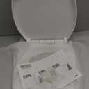 Delta Faucet Morgan Elongated Slow-Close White Toilet Seat with Non-Slip Seat Bumpers, White 
