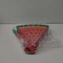 Aoriher Small Watermelon Piata with Blindfold Bat Fruit Piata Summer Decorations for Birthday Party Summer Theme Party Game Supplies, 12.6 x 13 x 3