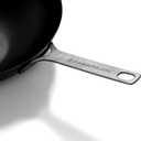 Kamado Joe Karbon Steel Pre-Seasoned Carbon Steel Non-Stick Wok with Stainless Steel Handle for Big Joe 24-inch anc Classic 18-inch Charcoal Grill and Smokers, Model KJ15242922