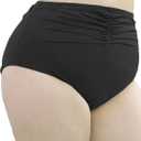 3 x Women Plus Size High Waisted Bikini Bottoms Ruched Swimsuit Bottom Tummy Control Full Coverage Swim Shorts 2025 (Black, XXL)