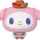 TeeTurtle Cloudheads Cowgirl My Melody Plush - 8-Inch Amazon Exclusive Official Sanrio Stuffed Animal with Embroidered Details - Soft Cuddly Plush Toys for Kids, Teens, and Adults