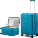 Hanke Expandable Medium Checked Luggage, 24 Inch Top Opening Suitcase, 24 Inch EXT