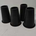 4 Pack Furniture Risers 8 Inch, Bed Risers Heavy Duty for Table Desk Couch Chair Sofa Cabinet Bed Frame Dorm, Square Table Leg Risers Lift Height 8", Black