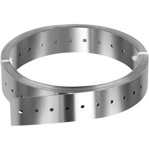 GBGS 32ft Perforated Strap Tie Brace,1-5/8" Width Metal Coil Strapping,27 Gauge,Stainless Steel 304