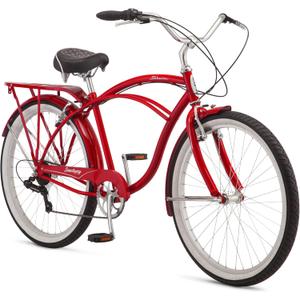 Schwinn Sanctuary 7 Cruiser Bike, 26 Inch Bike for Women and Men, 7-Speed Beach Cruiser Bicycle, Linear Pull Brakes, Comfortable Padded Seat, Upright Riding Position, Adult Bicycle