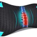 Niceeday Lower Back Support Cushion Lumbar Support Pillow for Office Chair, Memory Foam Lumbar Pillow for Lower Back Pain Relief Car Seat,Black