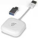 Aluratek Wireless CarPlay Adapter - Newest CarPlay Wireless Adapter, Convert Factory Wired Carplay to Wireless Carplay, Plug & Play, Easy Use for Cars, iPhone iOS Compatible, Fast WiFi 5.8GHz