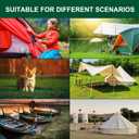 18'' Shed Anchors for High Wind,Heavy Duty Metal Hurricane Ground Stakes Anchors Screw in Trampoline Anchors for Swing SetCamping Tent,Car Ports,Canopy,Sand Tent,Gazebo,Dog (Yellow)