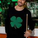 Arvilhill Men's St Patrick's Sweater Irish Clover Sweatshirt (S-XXL)