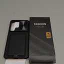 SSLOTSCASE for Samsung Galaxy S25 Ultra Case with 2X Screen Protector, HD Clarity Anti-Scratch, Card Holder & Kickstand & Slide Camera Lens Cover, Rugged Shockproof Phone Cover for S25 Ultra, Black