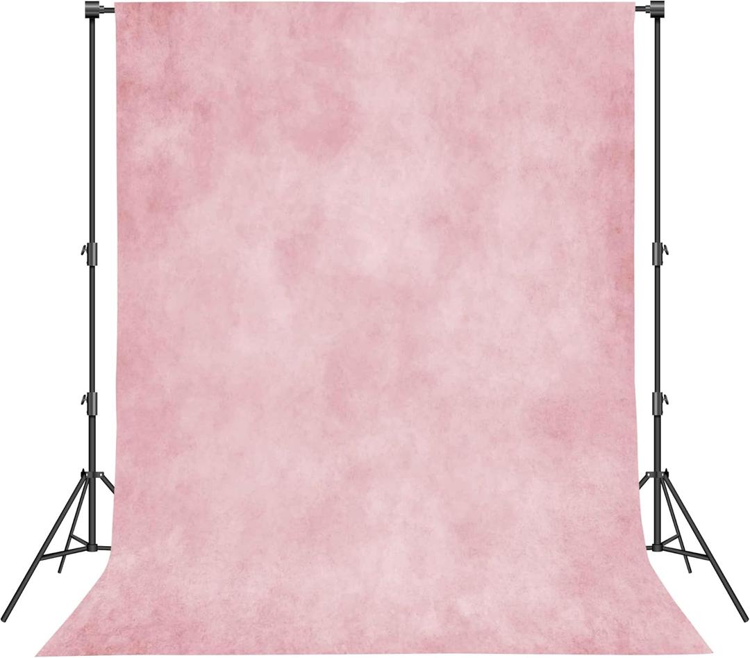 Abstract Pink Professional Photography Backdrop for Adult Portrait Photo Props Booth Background Photoshoot Studio with Thick Ployester Fabric Roller Pocket on Top