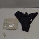 RELLECIGA Women's Black High Cut High Waisted Bikini Bottom Size Medium