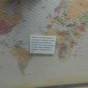 LEVONTO World Map Pin Board Large 30"x20" Framed Colored Cork Travel Map with 200 Push Pins, World Map Wall Decor for Travelers, Places Visited Tracker, Travel Gift for Couples & Families