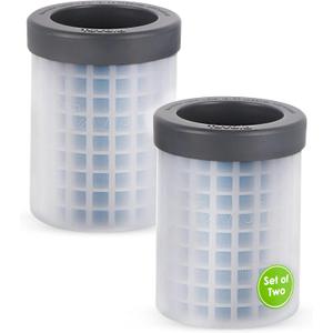 Tovolo Mini Ice Cylinder Set of 2  Easy Squeeze and Release Mini Ice, BPA-Free Silicone, 200 Mini Cubes Each, Leak Proof, Dishwasher Safe, Compact Design for Freezer Storage