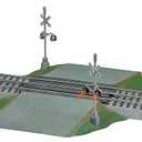 Lionel O Gauge FasTrack Grade Crossing with Flashers Signal Accessory with Sounds