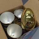 Garma 36Pcs 3.15'' Easter Eggs - Empty Bright Colors Plastic Eggs with 6 Golden Eggshell Bulks for Easter Party Favors Supplies, Easter Egg Hunt Game, Basket Stuffers Fillers, Classroom Exchange Prize