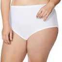 JUST MY SIZE womens Cool Comfort Cotton High 5-pack Briefs, Assorted, 12 US