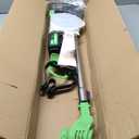 Electric Weed Wacker Cordless, 21V Weed Cordless Eater Battery Powered, with 2Pcs 4.0Ah Batteries, Stringless Brush Cutter, Lightweight Foldable Grass Trimmer, 3 Types Blades, Green