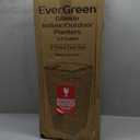 11.5 x 11.5 x 23 in. EverGreen Mocha, M-Resin, Indoor/Outdoor Planter with Built-In Drainage, Duo Set, Large (2-Piece)