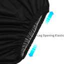 Joyo roy 2PCS Plastic Pants for Adult Diapers Incontinence Protective Briefs & Underwear Washable Incontinence Underwear Women and Men Waterproof Underwear for Women Plastic Underwear for Adults XXL (Black)