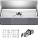 KRAUS Standart Pro 30 -inch Undermount Single Bowl 16 Gauge Stainless Steel Kitchen Sink, KHU100-30