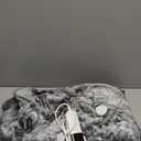 Electric Heated Blanket Throw 50''x60''Size Faux Fur Heating Blanket 10 Heating Settings, 1-8h Timer & Overheat Protection, Machine Washable, Soft Flannel and Sherpa Full Body Warmth (Light Gray)