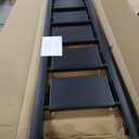 GameGem 6 Step Ladder for 12 Feet High Ceiling, Lightweight Aluminum Folding Step Stool with Convenient Handgrip, Stepladders with Anti-Slip and Wide Pedal for Home Use Space Saving - Black