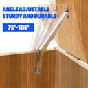 2 Set 250N Lid Support Hinges for Toy Boxes, Heavy Duty Safety Slow Close Hinge for Toy Box Soft Lid Hinges for Wooden Box Trunk Bench Chest