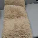 Soft Runner Rugs for Bedroom Hallways, 2x6 Beige Fluffy Shag Throw Area Rug Non Slip for Bedside Dorm, Long Shaggy Furry Carpet for Nursery Living Room